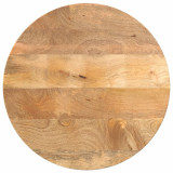 Blat de masa rotund, &Oslash; 50x2,5 cm, lemn masiv de mango brut GartenMobel Dekor