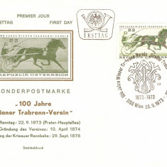 100 ANI ANIVERSARE CURSE DE TRAP AUSTRIA FDC 1973