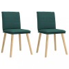Gossi scaune de bucatarie, 2 buc., verde inchis, material textil