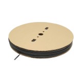 Tub termocontractabil negru 4 mm, rola 200 m pentru izolatie cabluri