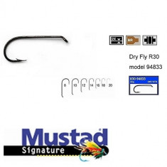 Carlige pentru musca bronz , forjate (M.R50.94840.) Mustad (Marime Carlige: Nr. 10)