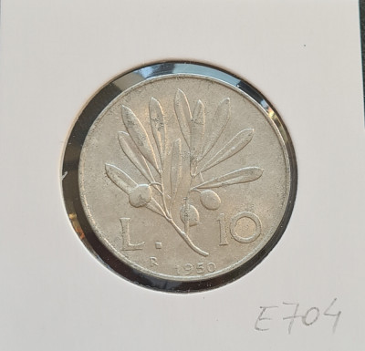 Italia 10 lire 1950 foto