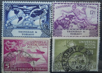 TRINIDAD TOBAGO SERIE UPU 1949 foto