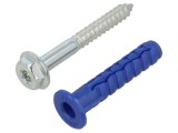 Diblu pin cu șurub 10x50mm, oțel zincat, 50buc, FFS