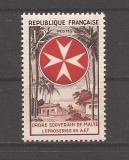 Franta 1956 - Ordinul Maltei - Pentru combaterea leprei, MNH