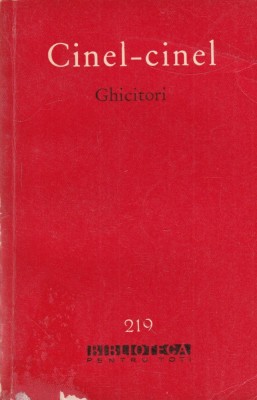 Cinel-cinel. Culegere de ghicitori foto