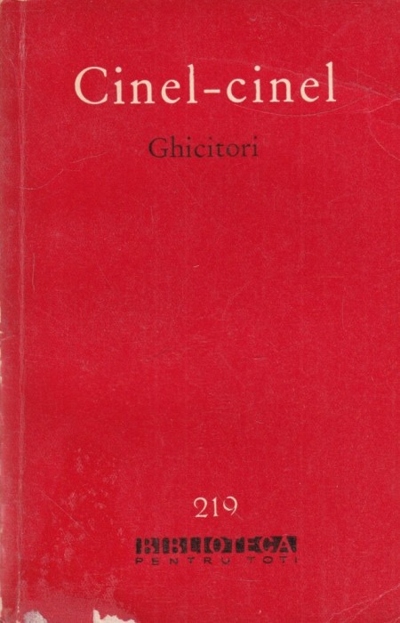Cinel-cinel. Culegere de ghicitori