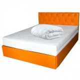 Set Saltea ortopedica, Ulise Standard Spring Comfort 160x200x30cm, cu plasa de arcuri Bonell, husa detasabila tricot, hipoalergenica, fermitate tare,