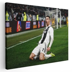 Tablou Cristiano Ronaldo poster afis 1563 Tablou canvas pe panza CU RAMA 20x30 cm