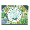 Mapa cu 3 postere de colorat Djeco - In salbaticie