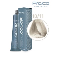 Vopsea de par profesionala PRO.COLOR 100 ml - Pro.Co - 10/11 BLOND SUPER DESCHIS CENUSIU INTENS