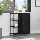VidaXL Bufet Negru Stejar 70x30x80 cm Lemn prelucrat