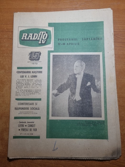 revista radio tv 12 - 18 aprilie 1970