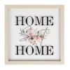 Tablou Decorativ pentru perete Primavara acasa, model 3D cu flori, Bej, 30.5x30.5 cm
