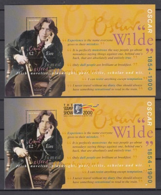 Irlanda 2000 - OSCAR WILDE - Scriitor,Poet,Nuvelist + EXPO.STAMP SHOW - MNH foto