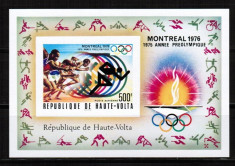 Haute Volta 1976 Sport Olympics imperf. sheet MNH DA.001 foto