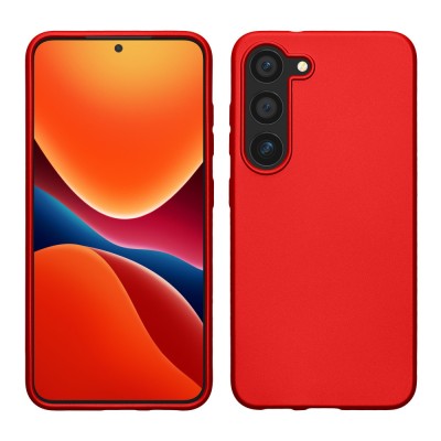 Husa kwmobile pentru Samsung Galaxy S23, Silicon, Rosu, 60312.36 foto
