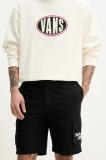 Karl Kani pantaloni scurți din bumbac bărbați, culoarea negru, 6012261