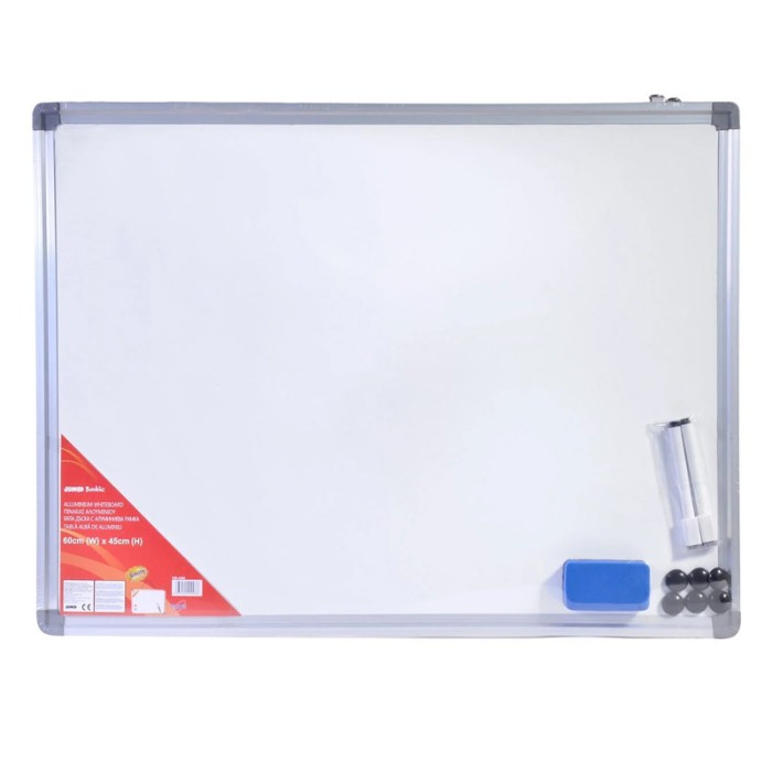 Tabla magnetica de scris Jum, 60 x 45 cm, rama aluminiu