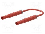 Cablu de măsurare ST&Auml;UBLI 19A mufă banană 4 mm, 1m, roșu
