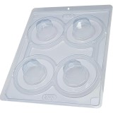 Cumpara ieftin Forma pentru ciocolata BWB54, 18.5 X 24 cm, plastic, silicon, transparent