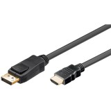 Cablu DisplayPort la HDMI, lungime 1m, Lanberg, unidirectional, rezolutie FHD