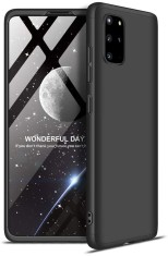Husa Full Cover 360&deg;compatibil Samsung Galaxy S20 Plus (fata + spate +folie de protectie din silicon) din plastic ,Black Matte