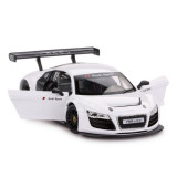 Masinuta Metalica Audi R8 Alb, Scara 1:24