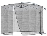 Plasa anti-insecte pentru umbrela, diametru 3,5 m, inaltime 260 cm, snur prindere, fermoar, negru