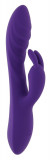 Vibrator Iepuras Evolved Wavy Rabbit, 10 Moduri Vibratii, Silicon, USB, Violet, 20.6 cm