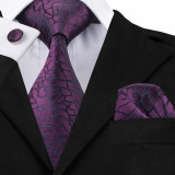 Set cravata + batista + butoni - matase - model 13, HTM