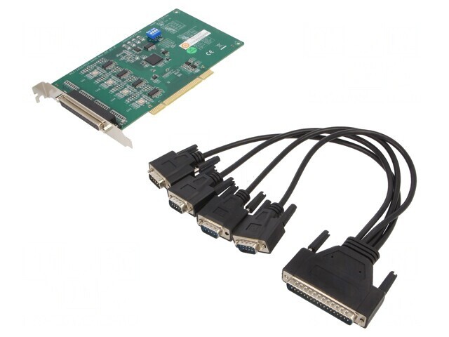 Card de Comunicație PCI Express RS232 4 Porturi 37 Pin
