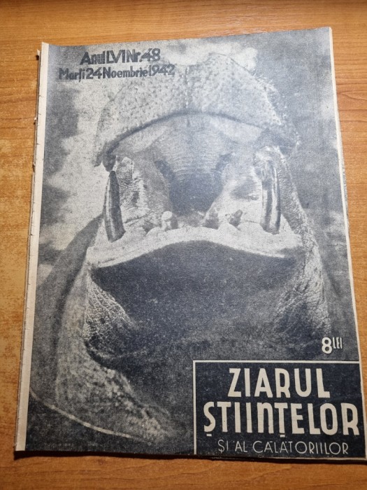 ziarul stiintelor si al calatoriilor 24 noiembrie 1942-robotul submarin