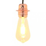 vidaXL Suporturi de lampă 2 buc Rose Gold E27