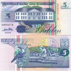 SURINAME 5 gulden 1996 UNC!!!