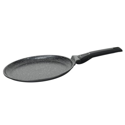 Tigaie clatite cu maner detasabil Bohmann, 28 cm, aluminiu turnat, suprafata antiaderenta, inclusiv inductie foto