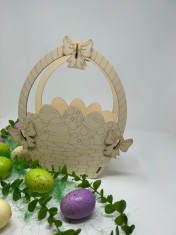 Cos pentru oua din lemn