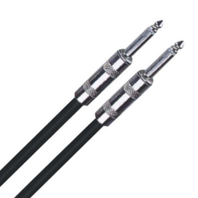 Cablu pentru difuzor 2 x Jack/mono 6.3 mm, lungime 10 m, Negru foto