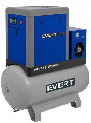 Compresor Aer Evert 200L, 400V, 5.5kW EVERT-X5,5200D foto