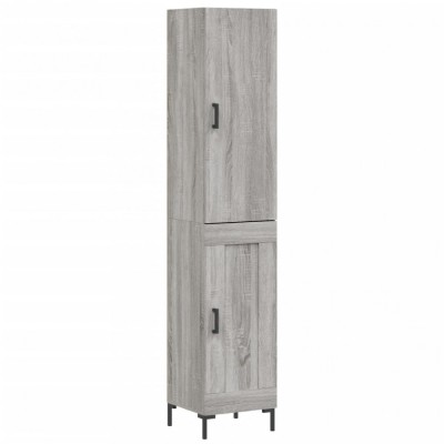 Dulap inalt, gri sonoma, 34,5x34x180 cm, lemn prelucrat foto