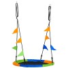 Leagan Rotund Outsunny pentru Copii, 100 cm, Multicolor, Metalic, +3 Ani