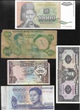 Set 5 bancnote de prin lume adunate (cele din imagini) #93