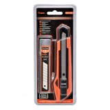 Set Cutter 2 Piese: Cutter Metalic 18mm + 5 Lame Rezerva, Blocare Lama, Maner Ergonomic, Ideal Auto, Croitorie, Constructii