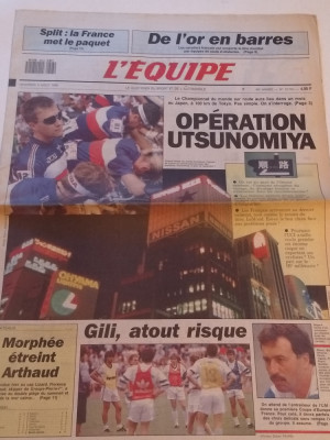 Ziar sport din Franta - &amp;quot;L`EQUIPE&amp;quot; (03.08.1990) foto