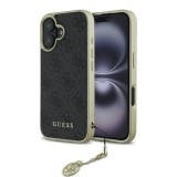Husa originala Guess iPhone 16 Plus Hardcase 4G Charms Collection, negru, GUHCP16MGF4GGR