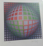 Cumpara ieftin Victor Vasarely, Serigrafie- numerotata 1/40 și semnată