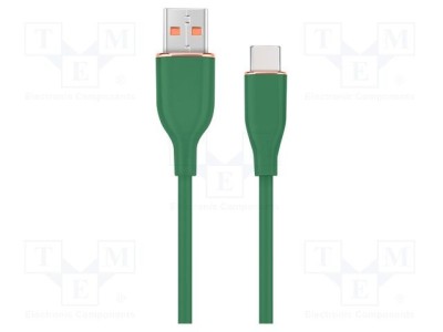 Cablu USB 2.0 GEMBIRD USB A la USB C 1,5m verde foto