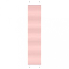 vidaXL Jaluzea plisată roz 50x200 cm Lățime țesătură 49,4cm poliester 4015456
