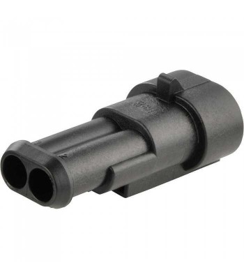 Conector cablu Superseal 1.5 tata mufa 2 pini IP67 TE Connectivity 282104-1 foto