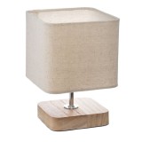 Cumpara ieftin Veioza Sand, E14 lemn Metal, 15x15x21cm